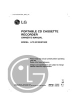 LG LPC-M130X Owner's manual