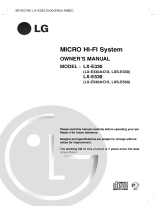 LG LX-E330X Owner's manual