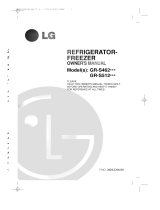LG GR-S462QC Owner's manual