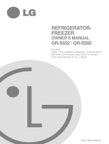 LG GR-S592QLC Owner's manual