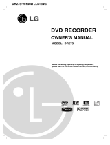 LG DR275-W Owner's manual