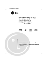 LG FFH-185MVA User manual