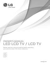 LG 42CS460 Owner's manual