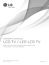LG 32LV3400 Owner's manual