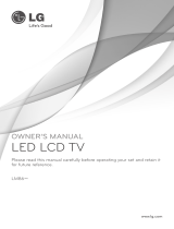 LG 55LM8600 Owner's manual