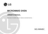 LG MG-5684BC Owner's manual