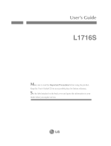 LG L1716S Owner's manual