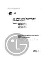 LG CD-371A Owner's manual