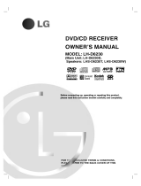 LG LH-D6230D Owner's manual