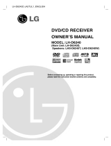 LG LH-D6240D Owner's manual