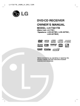 LG LH-T551TB Owner's manual