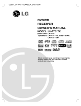 LG LH-T751TK Owner's manual