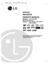 LG LH-T751TB Owner's manual
