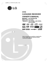 LG LH-TK751TA Owner's manual