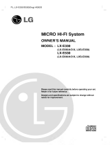 LG LX-E530D Owner's manual