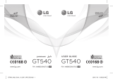 LG GT540.AITABK User manual