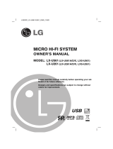 LG LX-U561D User manual