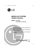 LG LX-U150 User manual