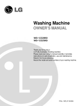 LG WD-12320RD Owner's manual