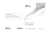 LG GT400.AEROBK User manual