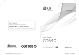 LG GT540.AEROTS User manual