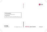 LG KF750.AVDHBK User manual