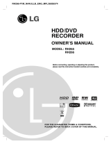 LG RH-265 Owner's manual