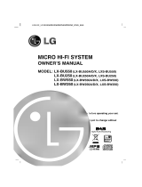 LG LX-BU250D Owner's manual