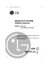 LG LX-U150X Owner's manual