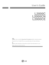 LG L2000C-BF Owner's manual