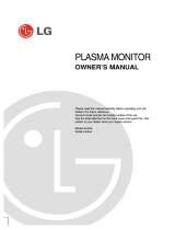 LG 60PZ9MA User manual