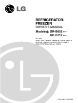 LG GR-B712YTB Owner's manual