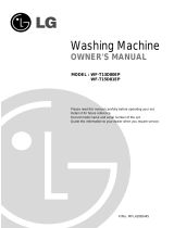 LG WFT11D80HP Owner's manual