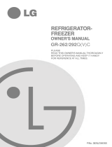 LG GR-262QVC Owner's manual