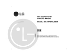 LG BC290W Owner's manual