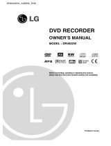 LG DR4922W Owner's manual