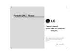 LG DP9821P Owner's manual