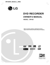 LG DR165W Owner's manual