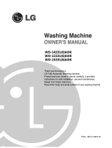 LG WD-14336ADK Owner's manual