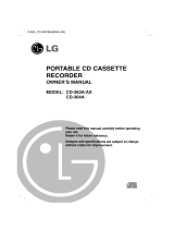 LG CD-363A Owner's manual