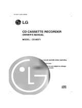 LG CD-M371A User manual