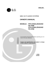 LG F-376 Owner's manual