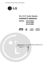 LG KR-8700MV Owner's manual