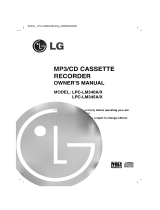 LG LPC-LM340A Owner's manual