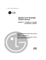 LG LX-220A Owner's manual