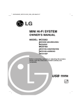 LG MCD202-A0U Owner's manual