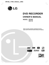 LG DR165 Owner's manual