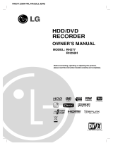 LG RH277 Owner's manual