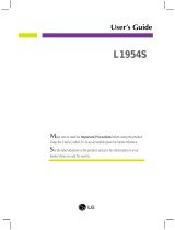 LG L1954S-PF Owner's manual