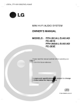LG FFH-261A Owner's manual